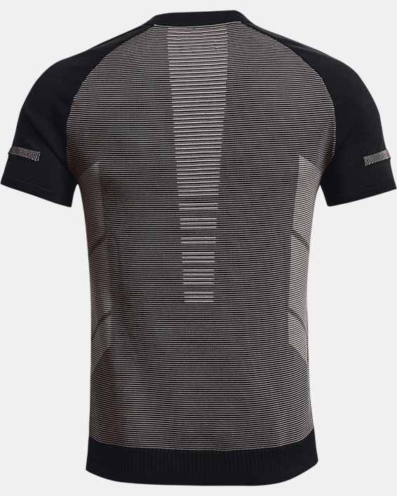 Men's UA IntelliKnit ¼ Zip Short Sleeve, Black, pdpMainDesktop image number 6